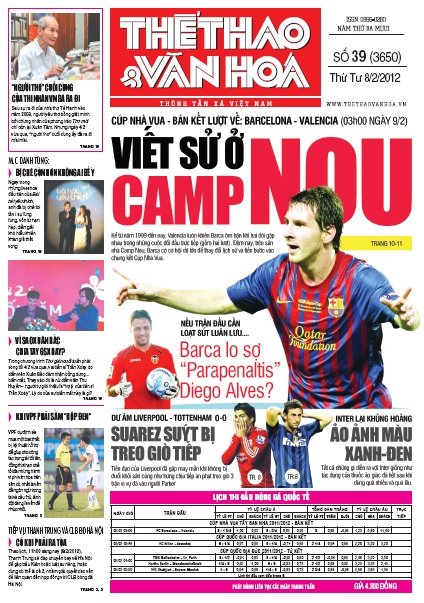  Đọc TT&VH ngày 8/2/2012: Viết sử ở Camp Nou