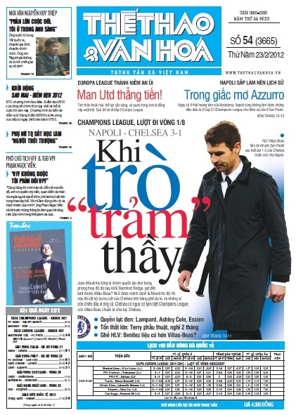 Đọc TT&VH ngày 23/2/2012: Khi trò 
