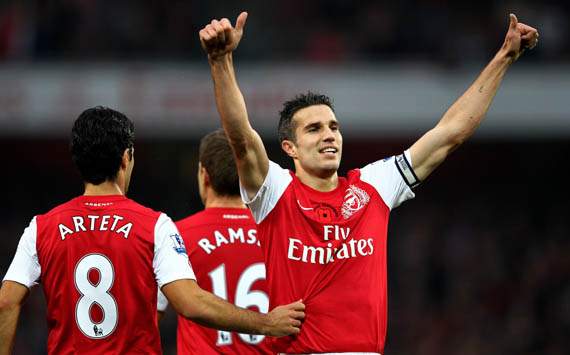 Van Persie nhận danh hiệu