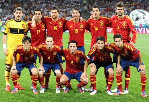 Xây dựng đội hình cho Team Color các đội tuyển P4 : Tây Ban Nha
