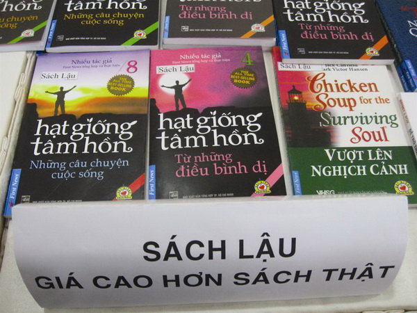 Sách lậu là một trong những lĩnh vực xâm phạm bản quyền phổ biến nhất tại Việt Nam