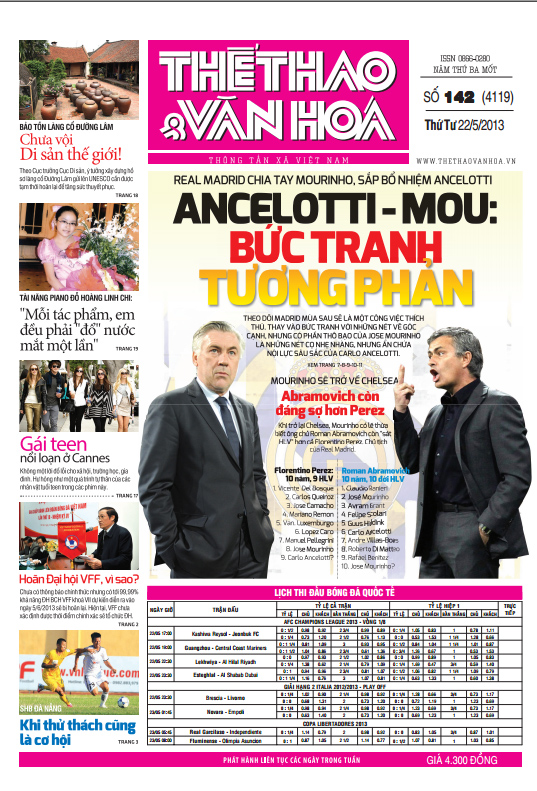 Đọc gì trên báo TT&VH số ra ngày 22/5/2013?
