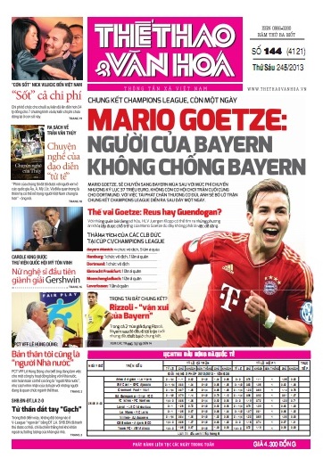 Đọc gì trên báo TT&VH số ra ngày 24/05/2013?