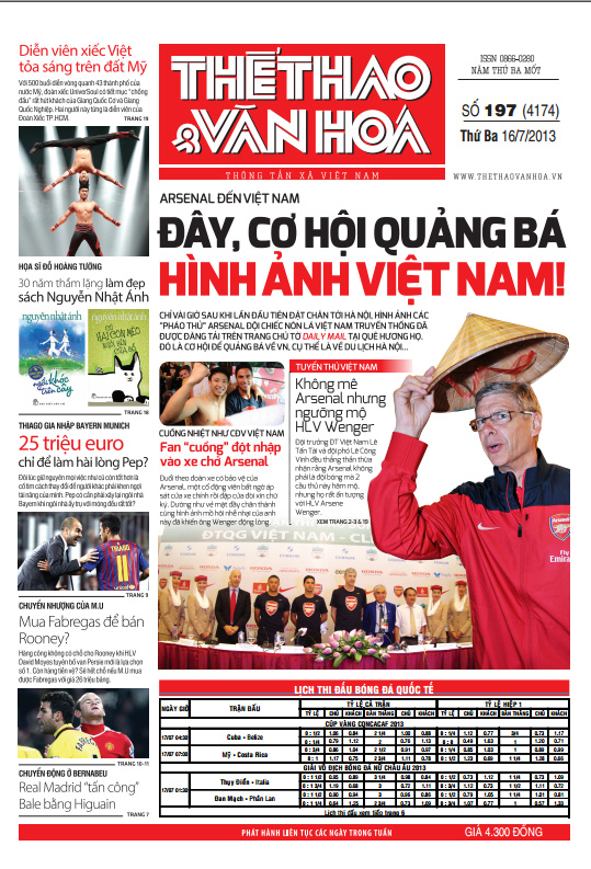  Đọc gì trên báo TT&VH số ra ngày 16/07/2013?