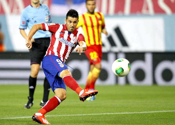 01h45 ngày 19/9, Atletico Madrid - Zenit: Trông cả vào David Villa