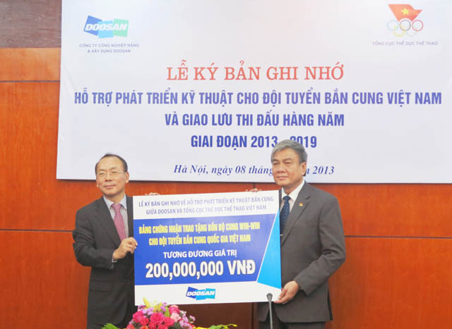 Bắn cung Việt Nam hợp tác với Hàn Quốc