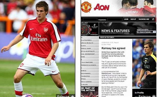 'Oezil và Ramsey đã đồng ý gia nhập Man United vì... lỗi kỹ thuật'