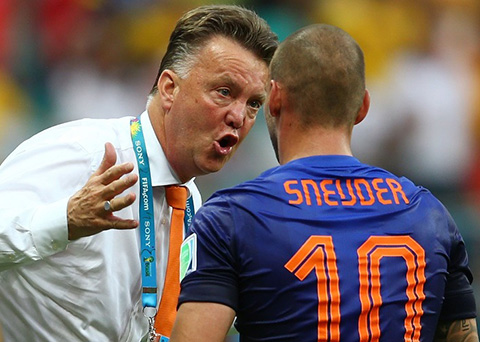 Sneijder từng là học trò của van Gaal ở đội tuyển Hà Lan.