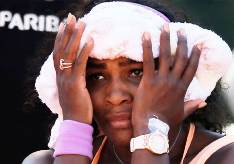 Serena bị cúm suốt cả tuần...