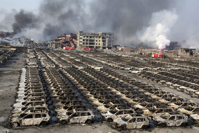  Vụ nổ Thiên Tân: Thực sự bao nhiêu ô tô đã thành sắt vụn?