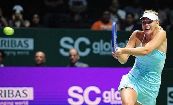 WTA Finals 2015: Sharapova hạ gục Halep, Pennetta đã biết thắng