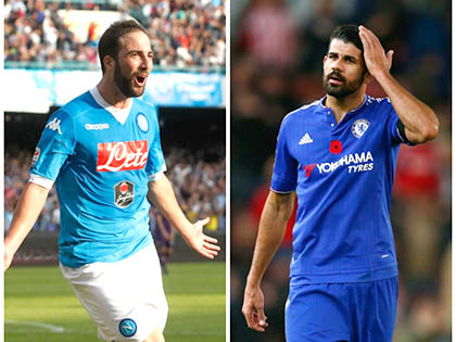 Chelsea: Higuain sẽ hỗ trợ, hay thay thế Costa?