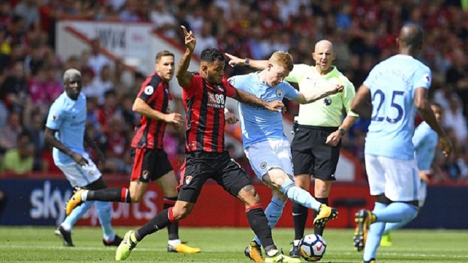 Bournemouth 1-2 Man City: Sterling hóa người hùng, Man City giành 3 điểm ở giây cuối cùng