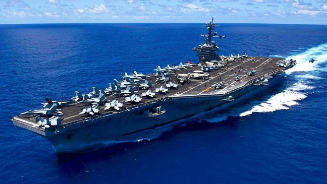 Tàu USS Michigan tập trận với tàu USS Carl Vinson, Bắc Kinh sẽ làm gì?