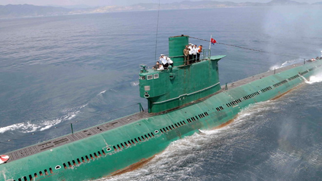Triều Tiên đang bí mật đóng tàu ngầm hạt nhân?