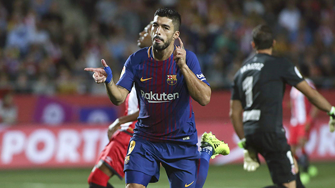 'Quái vật' Luis Suarez đã trở lại cùng Barca