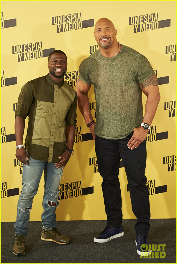 The Rock và diễn viên hài Kevin Hart