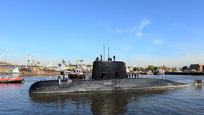 Các thủy thủ tàu ngầm Argentina mất tích được xác định đã thiệt mạng