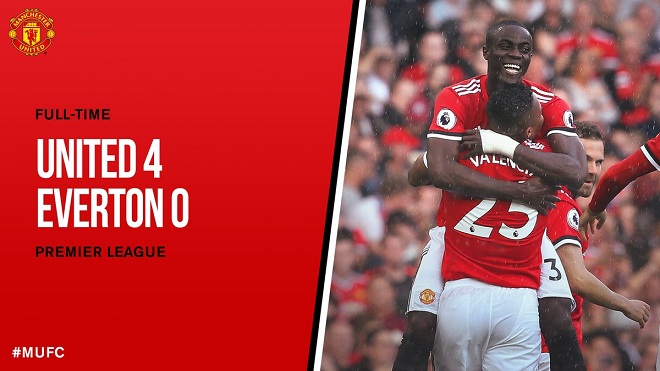 M.U 4-0 Everton: Bằng điểm và hiệu số, Man United chia ngôi đầu bảng với Man City