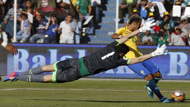 Khiến Neymar tịt ngòi, thủ môn Bolivia trở nên nổi tiếng