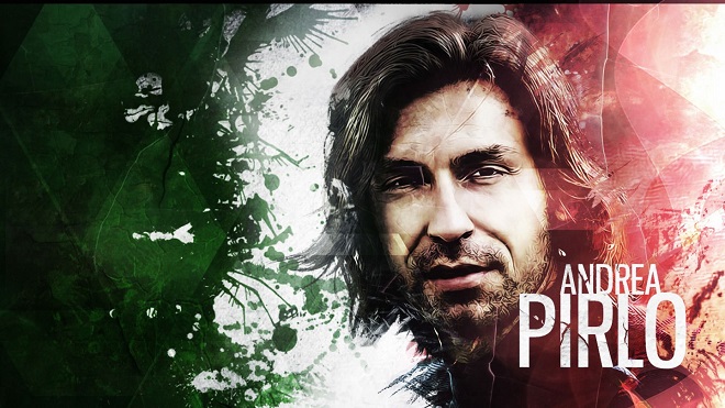 Nhìn kìa, Pirlo chuyền bóng mà không thèm mở mắt!