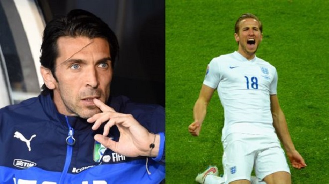 Buffon coi Harry Kane là một trong 5 tiền đạo đáng sợ nhất từng đối mặt