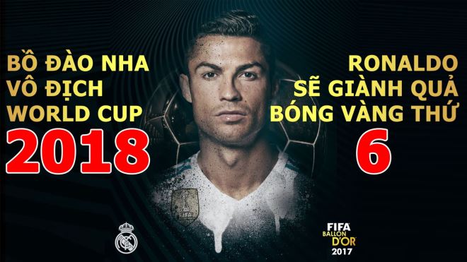 Bồ Đào Nha vô địch World Cup 2018 - Cristiano Ronaldo giành Quả bóng Vàng thứ 6?