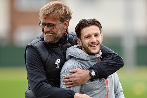 Klopp cho biết Adam Lallana đã trở lại tập luyện