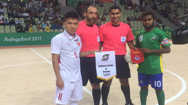 AIMAG 2017: Futsal Việt Nam vượt qua Solomon Island