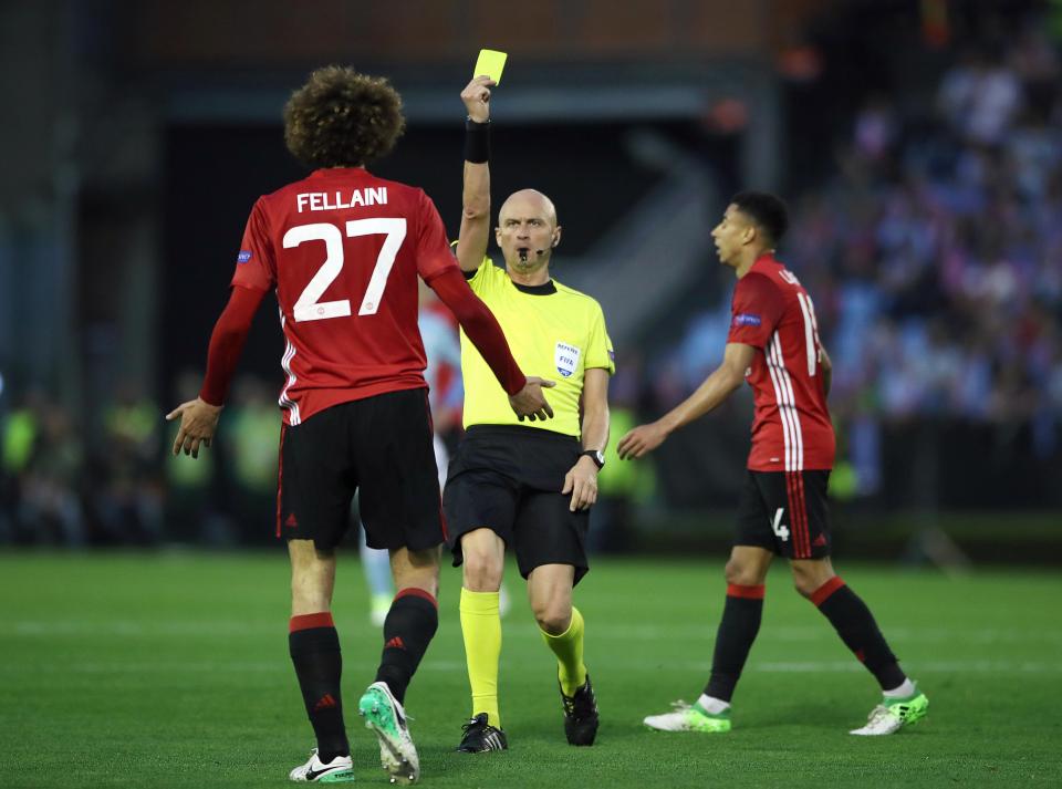 Fellaini Celta Vigo 0-1 Man United