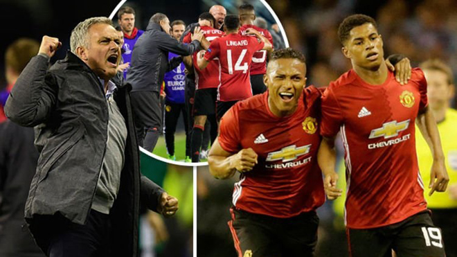 Mourinho có thể chấn thương vì màn ăn mừng quá khích bàn thắng của Rashford