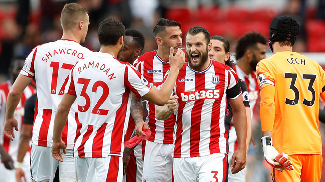 Video clip highlights bàn thắng trận Stoke 1-0 Arsenal