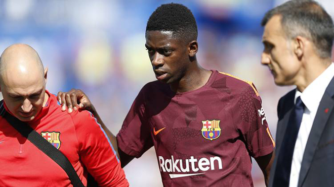 Không phải 4 tuần, Barca mất Ousmane Dembele hết năm vì chấn thương