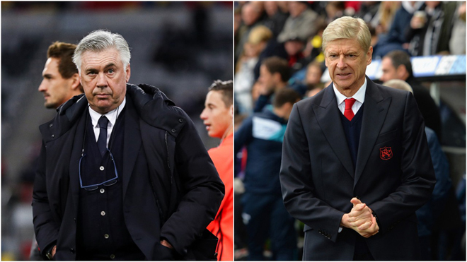 Ancelotti sẵn sàng thế chỗ Wenger ở Arsenal