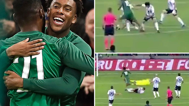 Fan Arsenal phát cuồng khi Iwobi lập cú đúp vào lưới Argentina và pha 'xâu kim' Mascherano