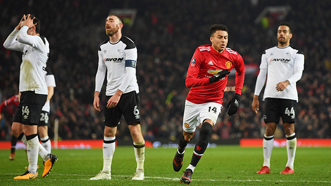 Video clip highlights bàn thắng trận M.U 2-0 Derby County: Lingard và Lukaku tỏa sáng