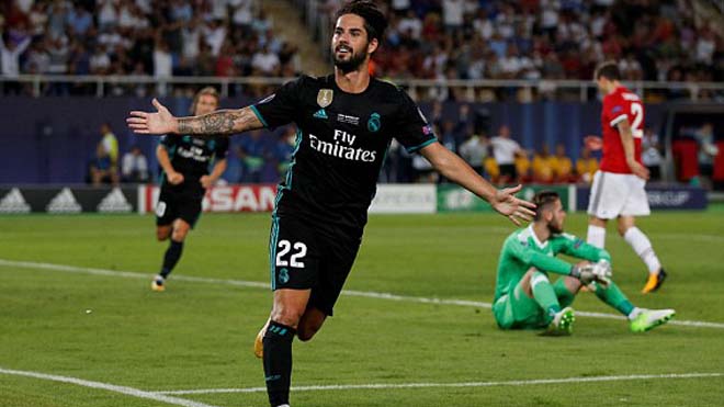 6 cầu thủ M.U đứng nhìn Isco và Bale phối hợp phá lưới De Gea