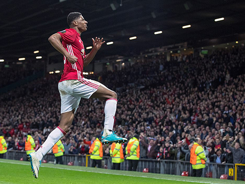 Marcus Rashford là tiền đạo hiếm hoi trưởng thành từ lò đào tạo của Man United