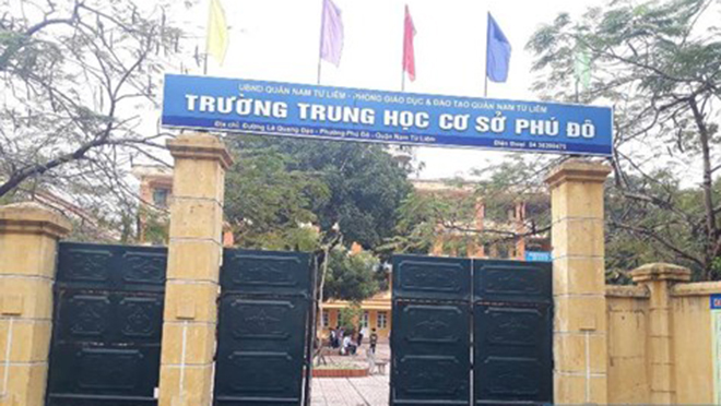 Phú Đô - Trường THCS công lập quận Nam Từ Liêm, Hà Nội (Ảnh: Thể Thao Văn Hoá)