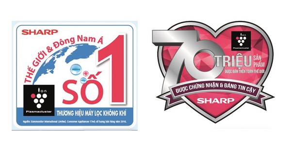 Sharp tự hào trở thành thương hiệu máy lọc không khí số 1 thế giới và cán mốc 70 triệu sản phẩm tích hợp công nghệ Plasmacluster Ion được bán ra trên toàn thế giới