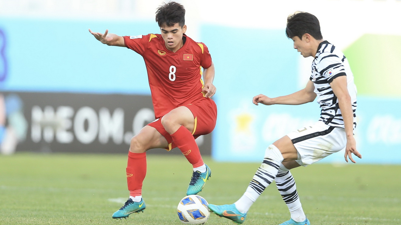 U23 Việt Nam 1-1 U23 Hàn Quốc, U23 Việt Nam, Tiến Long, Vũ Tiến Long, HLV Gong Oh Kuyn, vtv6, vtv5, trực tiếp bóng đá U23 châu Á, U23 Việt Nam vs U23 Malaysia, VFF