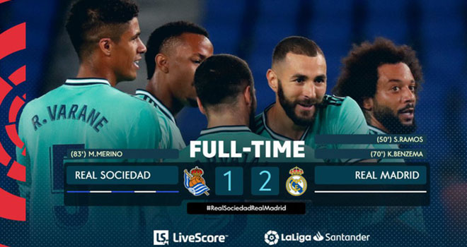 Ket qua bong da, bong da, tin tuc bong da, kết quả bóng đá Anh, kết quả bóng đá Tây ban Nha, Everton 0-0 Liverpool, Real Sociedad 1-2 Real Madrid, bảng xếp hạng bóng đá