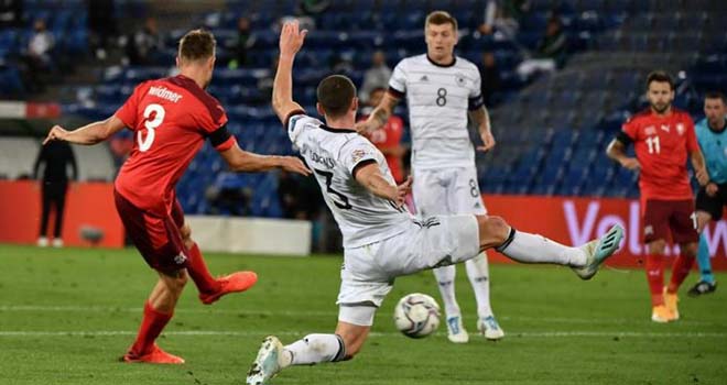 Ket qua bong da, Thụy Sĩ 1-1 Đức, Kết quả Nations League, kết quả bóng đá hôm nay, Đức đấu với Thụy Sĩ, Tây Ban Nha 4-0 Ukraine, tin tức bóng đá, kqbd đêm qua