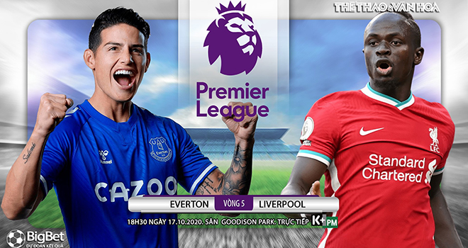 Trực tiếp Everton vs Liverpool, K+PM, Truc tiep bong da, Bóng đá Anh, Kèo nhà cái, trực tiếp Ngoại hạng Anh vòng 5, xem bóng đá trực tuyến Liverpool đấu với Everton
