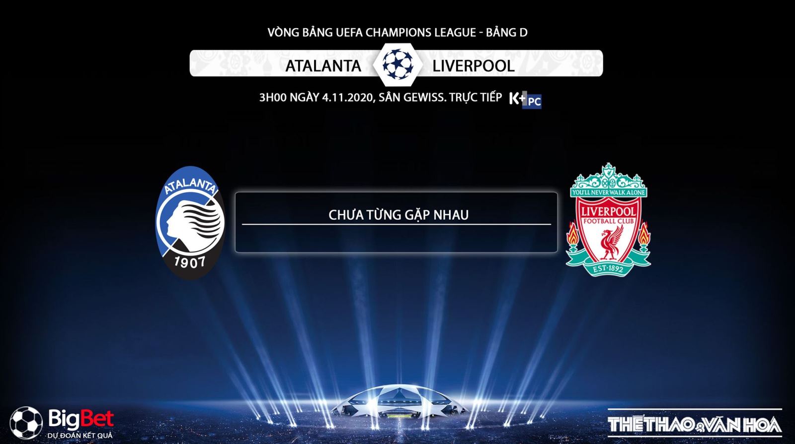 Keo nha cai, kèo nhà cái, Atalanta vs Liverpool, Truc tiep bong da, K+PC, Cúp C1, trực tiếp Atalanta vs Liverpool, trực tiếp bóng đá, xem bóng đá trực tuyến Liverpool