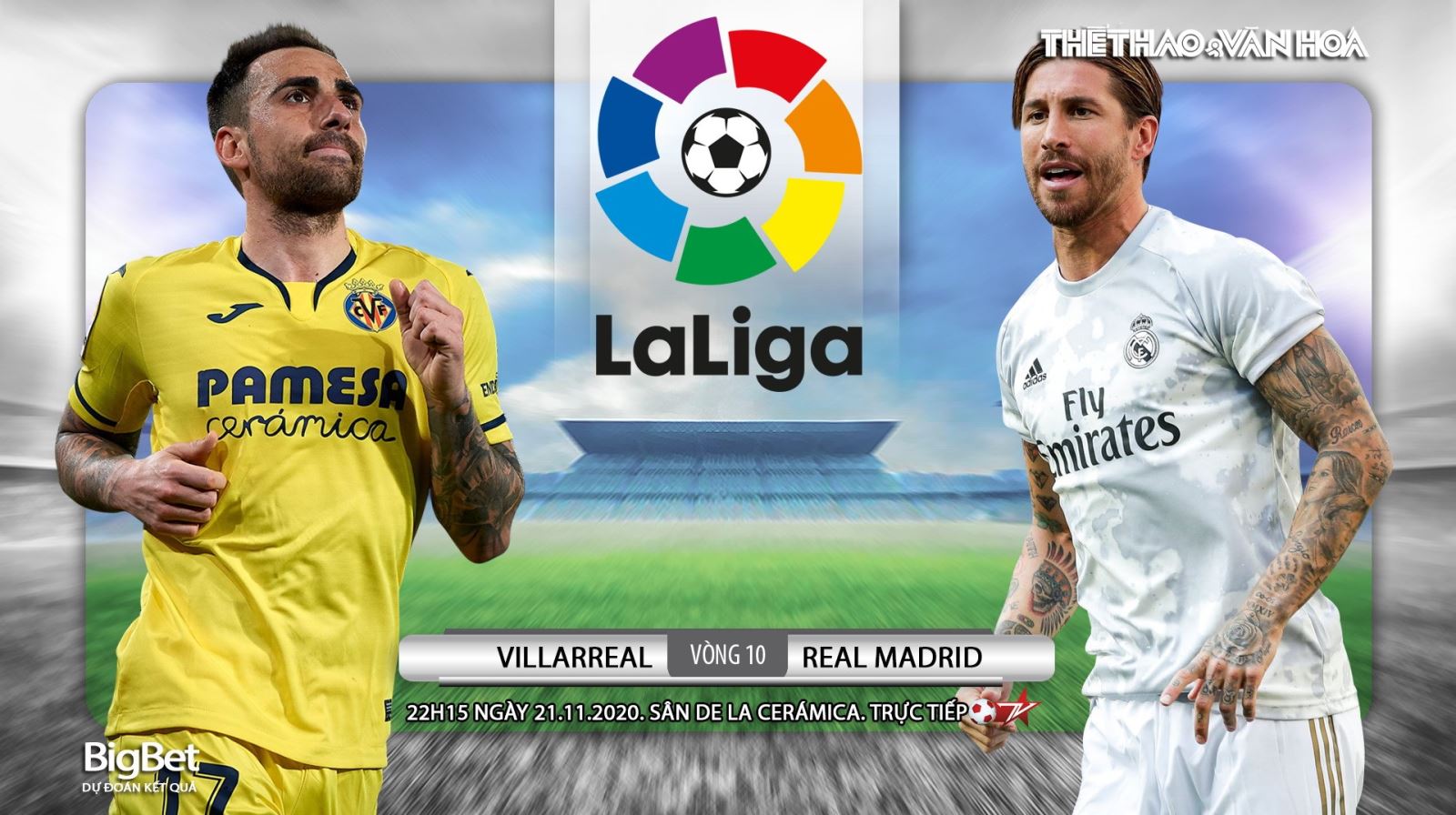 Truc tiep bong da. BĐTV. Villarreal vs Real Madrid. Bóng đá Tây Ban Nha vòng 10. Xem bóng đá trực tuyến Real Madrid đấu với Villarreal. Trực tiếp La Liga 