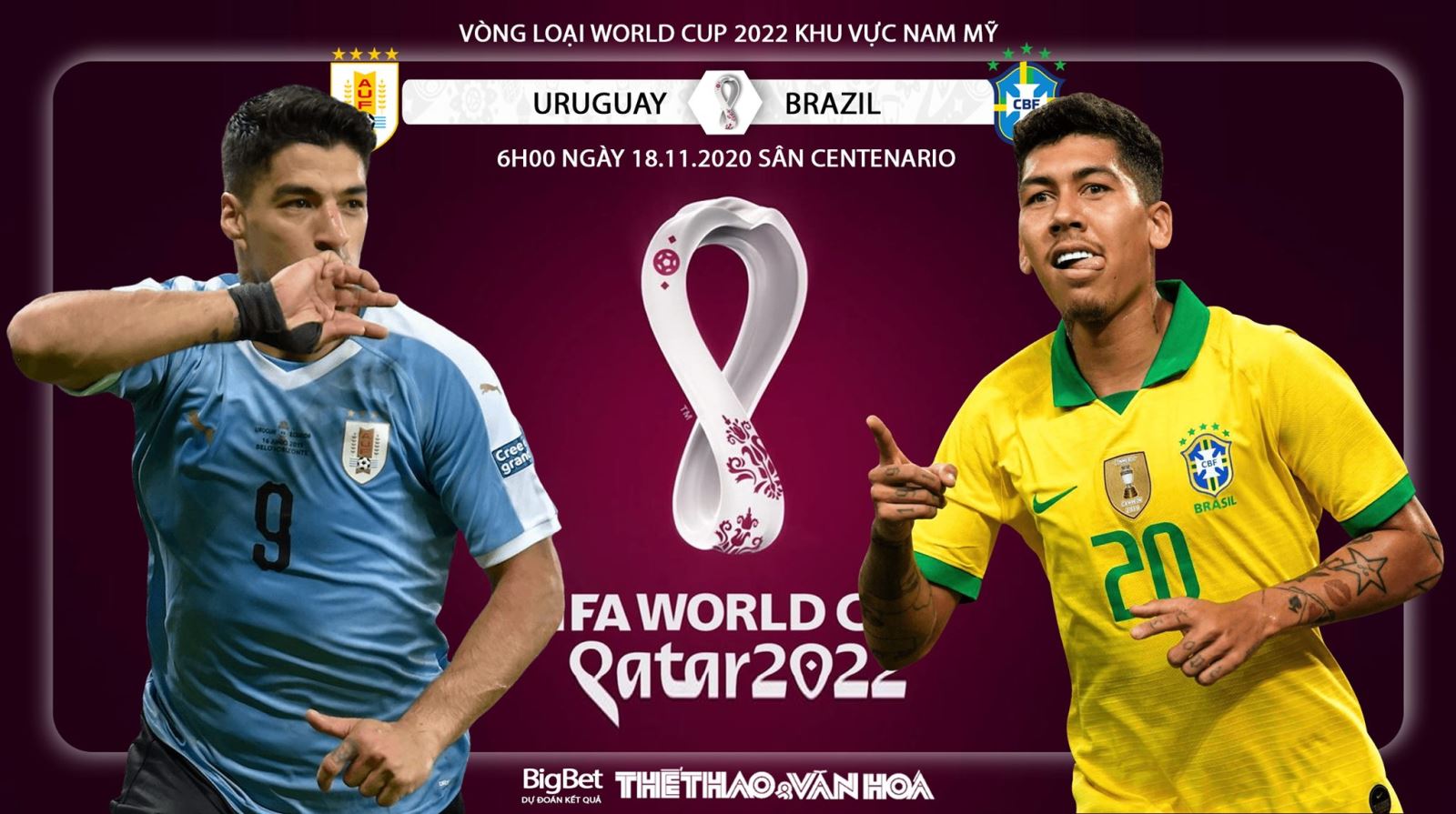 Soi kèo nhà cái Uruguay vs Brazil. Vòng loại World Cup khu vực Nam Mỹ
