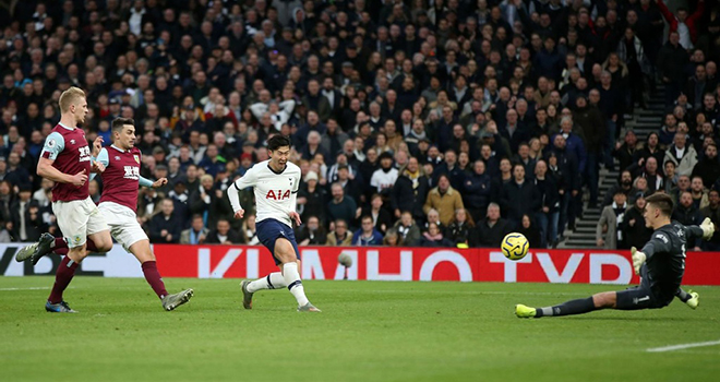 Son Heung Min, Video siêu phẩm của Son Heung min, Bàn thắng đẹp nhất năm 2020, Son Heung Min lập siêu phẩm, Siêu phẩm solo, Tottenham, Tottenham vs Burnley, Bóng đá Anh