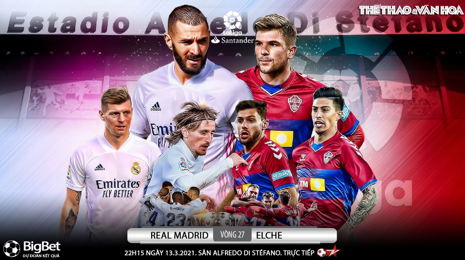 Soi kèo nhà cái Real Madrid vs Elche. BĐTV trực tiếp bóng đá Tây Ban Nha