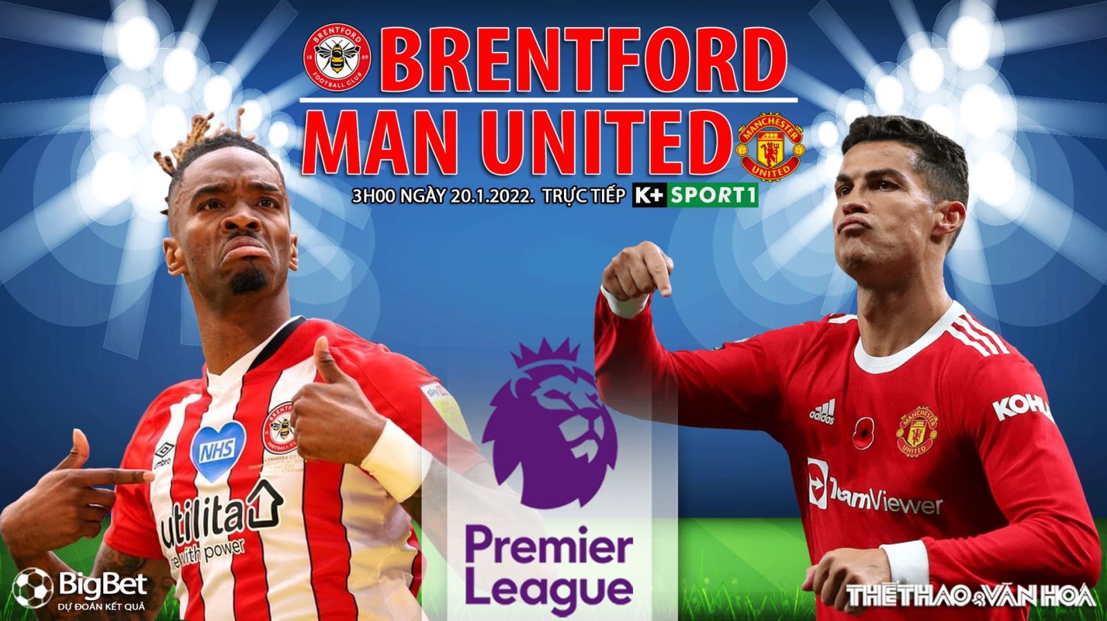 Soi kèo nhà cái Brentford vs MU. Nhận định, dự đoán bóng đá Anh (3h00, 20/1)